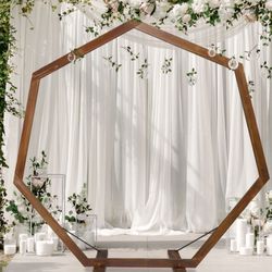 7.2FT, Heptagonal Wood Arch