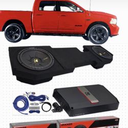 NEW BASS AND VOICE PACKAGE KICKER AUDIO FOR DODGE RAM 4 Doors