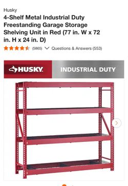 Shelves red