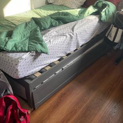 Bed Frame Pull Out Mattress Twin  Can Include mattress 