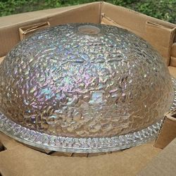 JSG Oceana 17" Pebble Undermount Glass Sink in Crystal Reflections 007-307-300