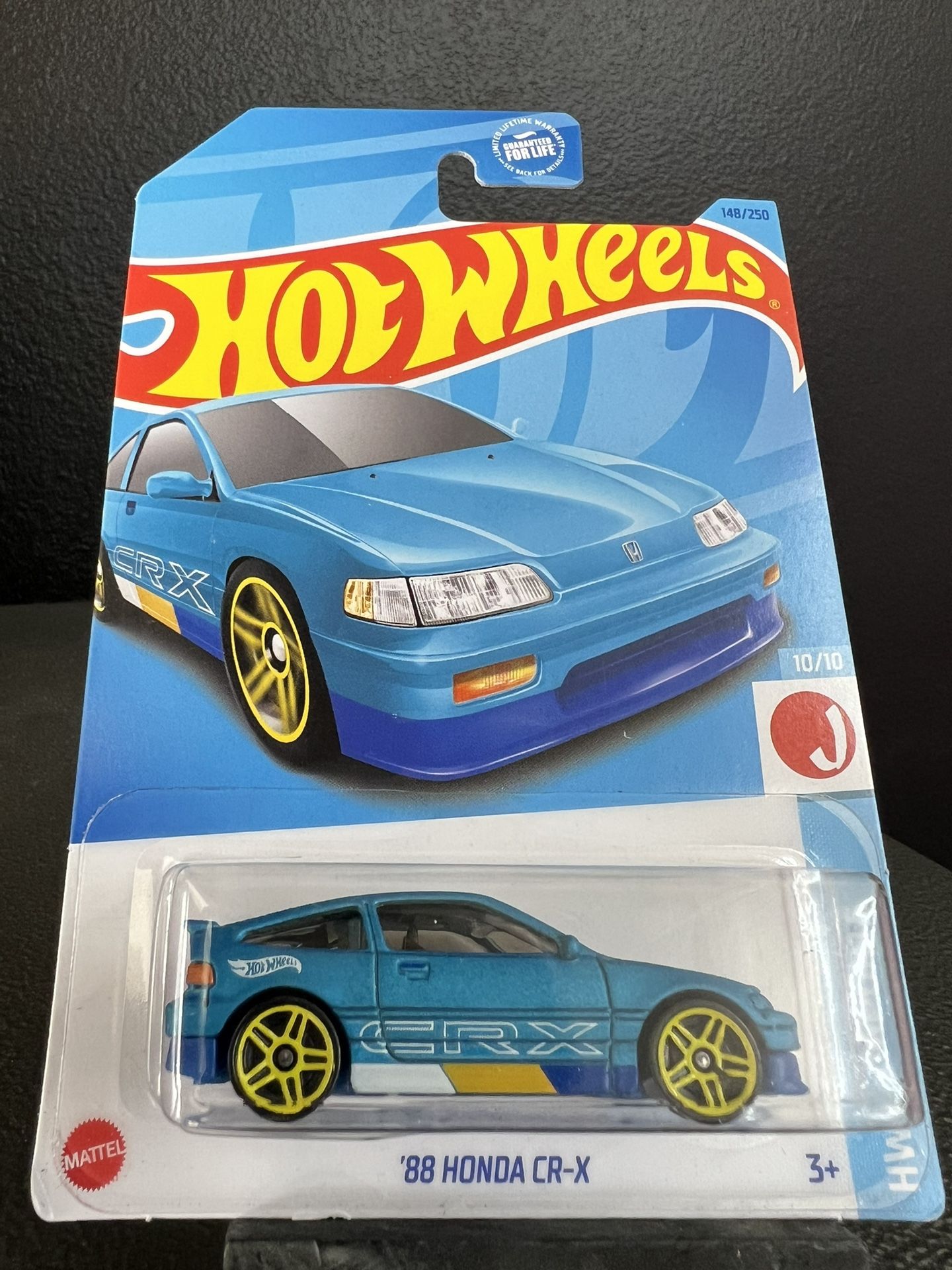 Hot Wheels 1988 ‘88 Honda CR-X 148/250 HW J-Imports Japan 10/10 Blue