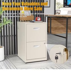 Filing Cabinet 2 Drawer with Lock