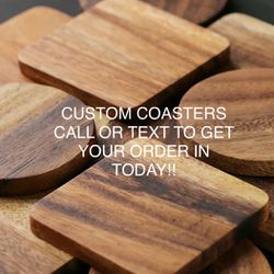Custom Wooden Coasters 