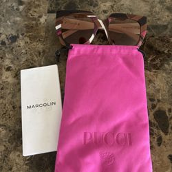 Emilio Pucci Sunglasses EP0197 52-20-140 Multicolor W/ Soft Case Cloth New