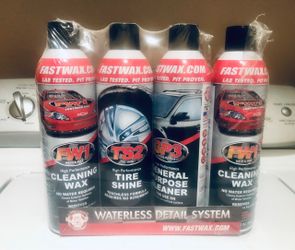 8 pack:  Car Wax Waterless detail system