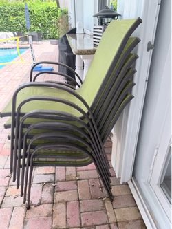 Six Patio Chairs