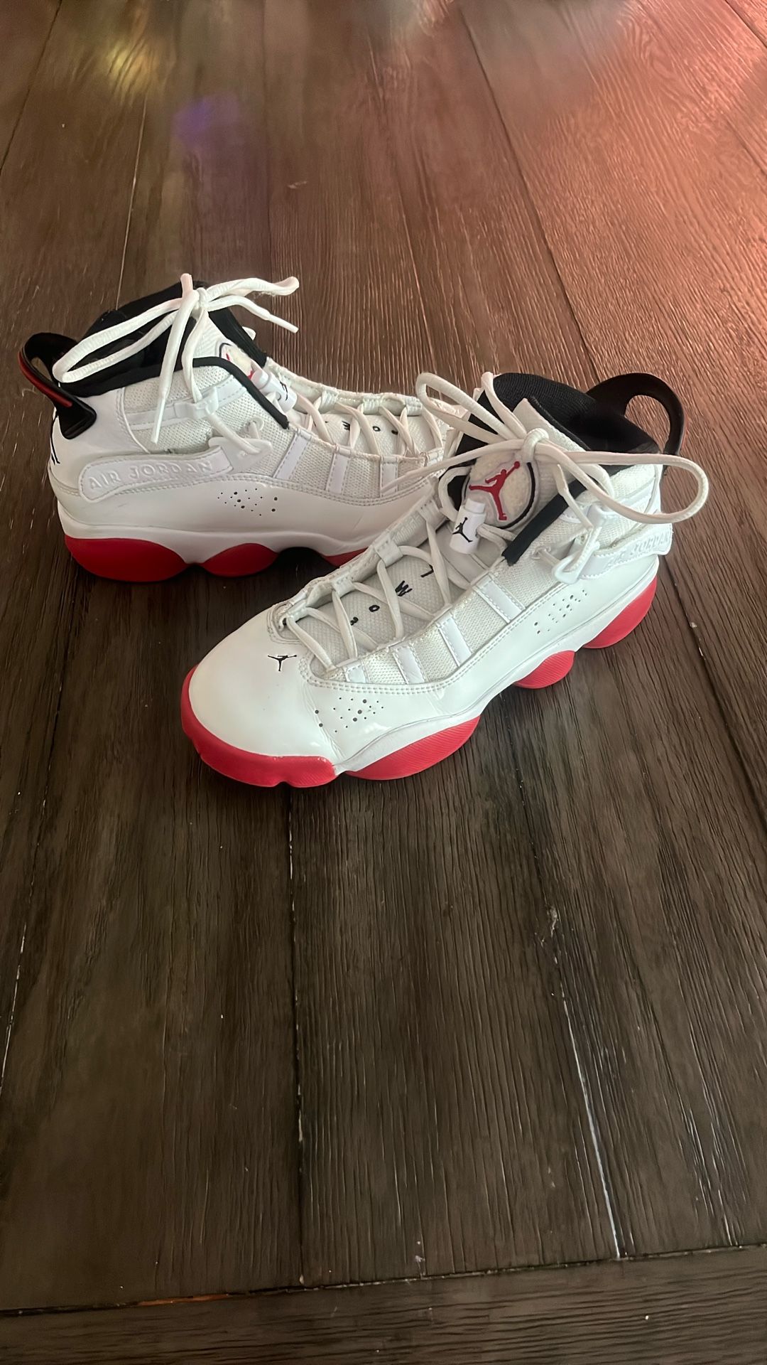 Red And White Jordans