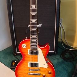 Epiphone Les Paul Standard Pro Cherry Sunburst Quilt Top with Hard Case