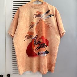 Vintage The Mountain Native American Tribal Art Gina  Gray T-shirt Sz XL