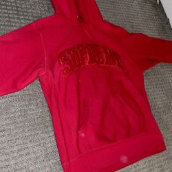 Red Supreme Hoodie 