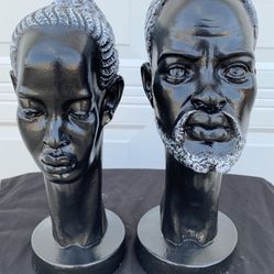 Painted Ethnic Busts