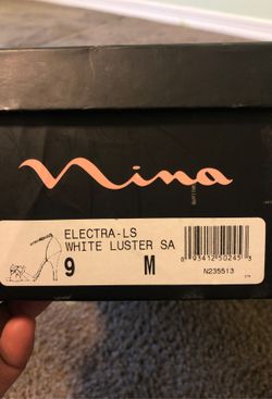Nina Electra Wedding Shoes Size 9M