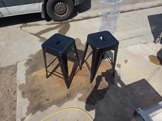 Stools, Black Stackable (2)