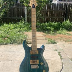 Custom PRS SE Swamp Ash Blue Irie Guitar