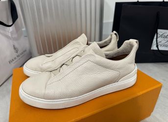 Zegna triple stitch white size 8