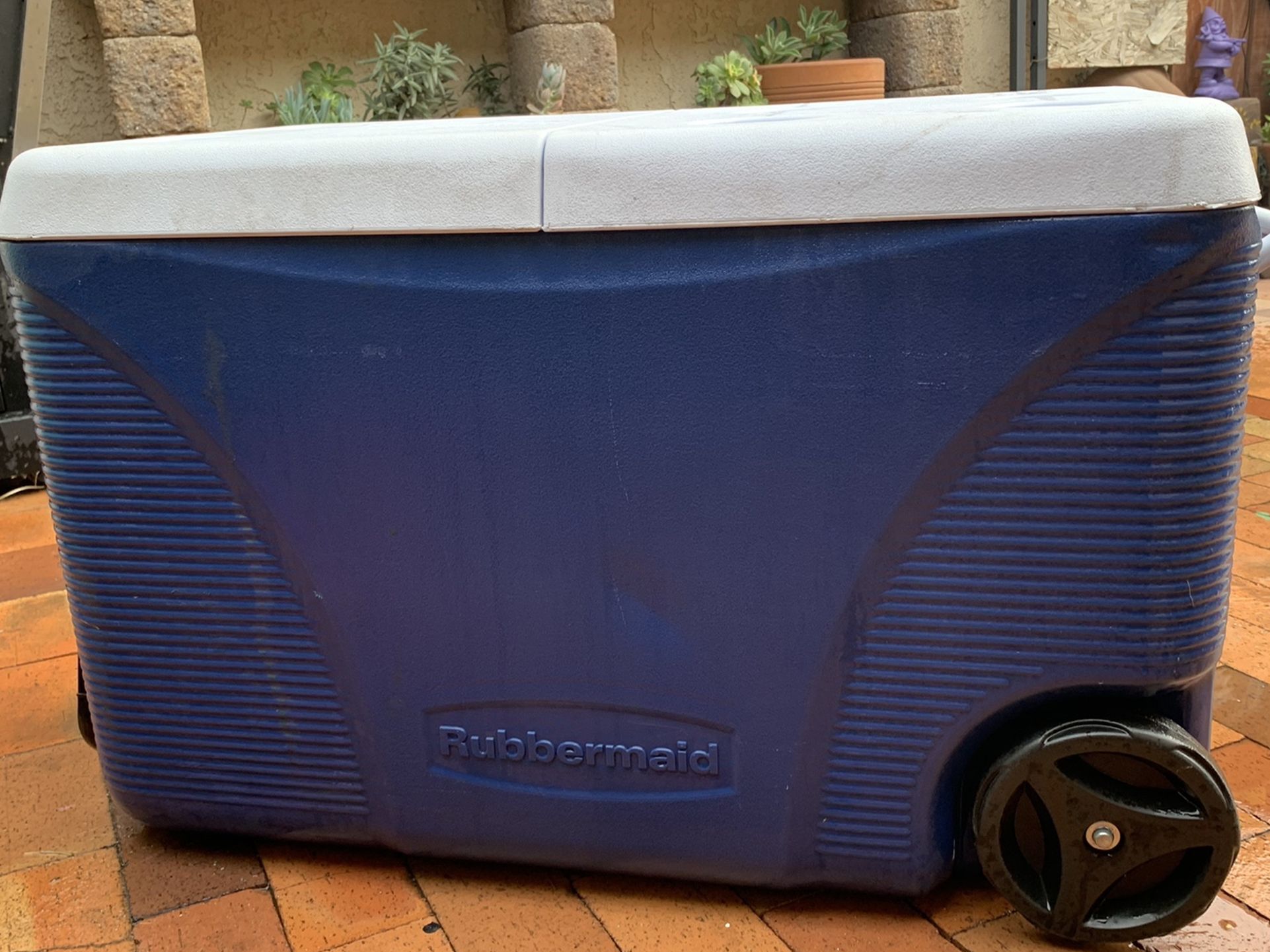 Cooler with Wheels and Handle