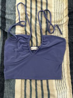 crop top blue