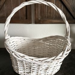 White Easter Basket 