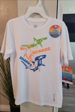 ZeroXposur Kids UPF 50+ Shark Graphic Tee
