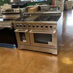 48 Inch Wide Stove NXR Stainless Steel