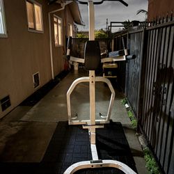 Weight Bench And Dip Bar