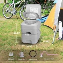 Emergency Portable  Toilet 5.3 Gallon  