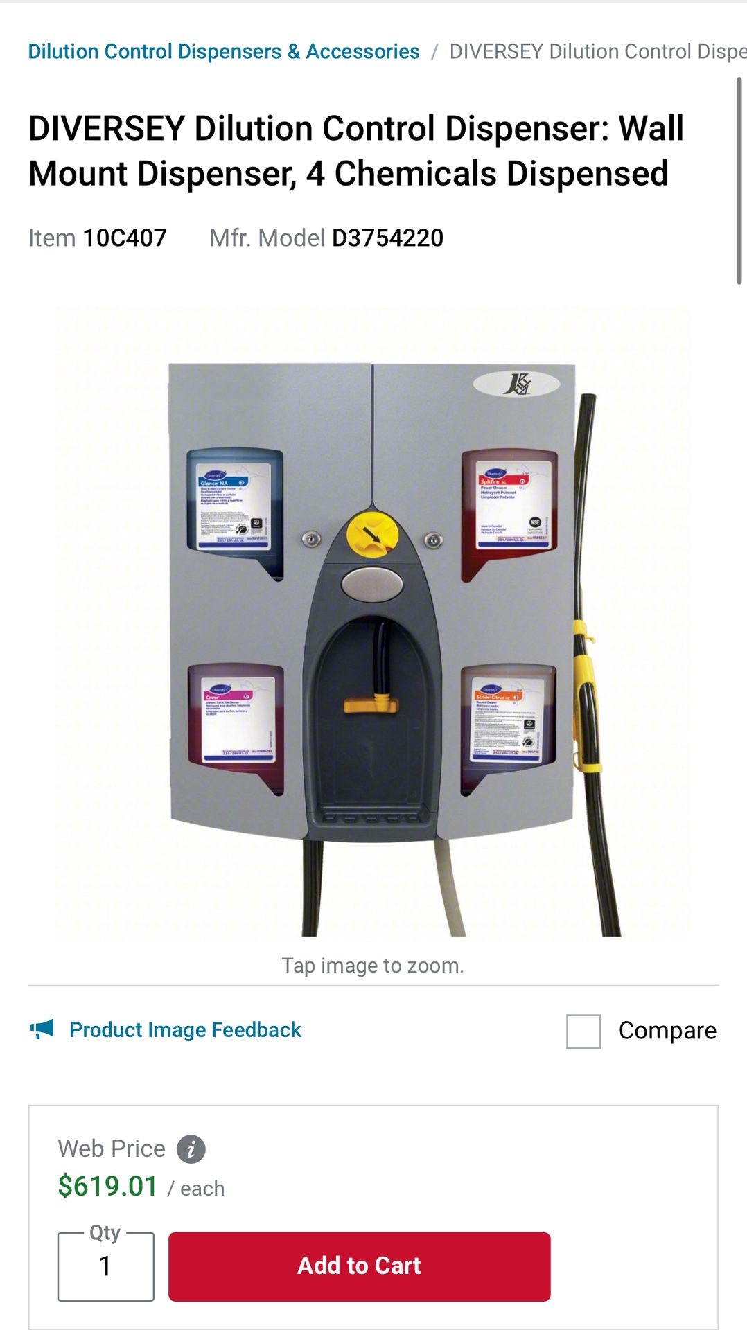 BNIB Dilution Control Dispenser 