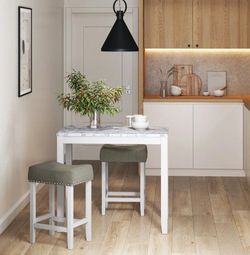 Bistro Dining Table w/Stool Chairs