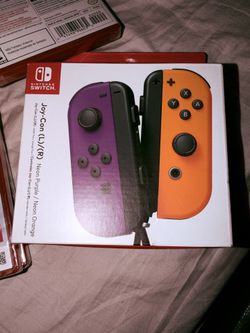 Nintendo Switch Joy cons (purple & Orange)