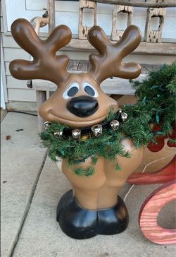 Christmas blow mold decorations