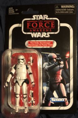First order stormtrooper action figure Star Wars vintage collection force awakens