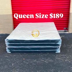 NEW QUEEN SIZE MATTRESS AND BOX SPRING - 2PC 