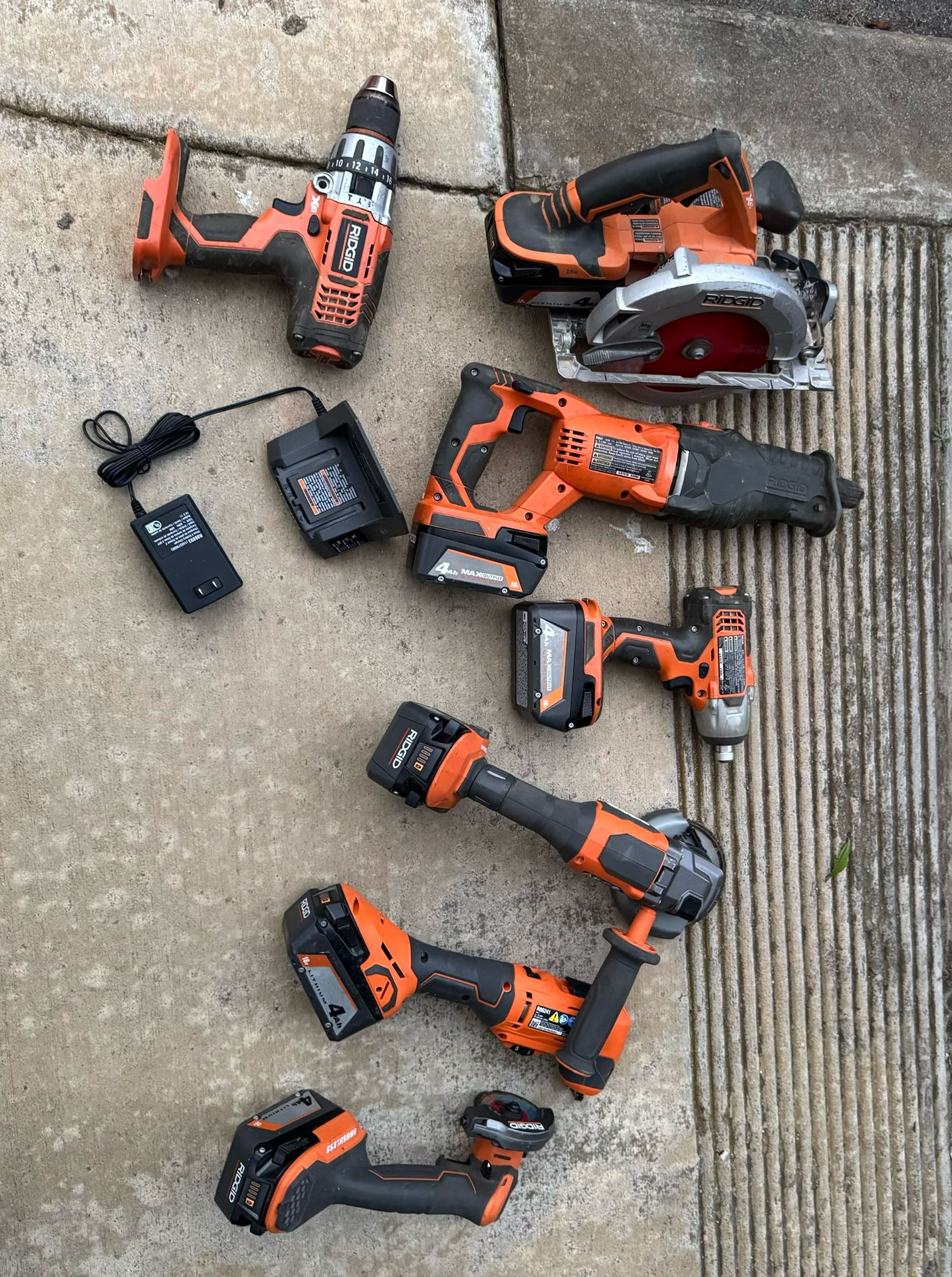 RIDGID Power Tool Set - USED FOR ONE SMALL PROJECT