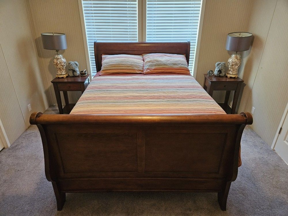 Bed & End Table Set 5pc Or Sold Seperately