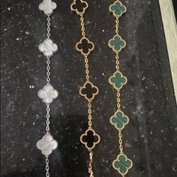 Bracelet 925 Silver 18k Gold Plated