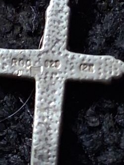 Cross Pendent Stamped 12k 925