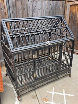 Heavy Duty Dog Crate Large Dog cage Strong Metal Dog Kennels