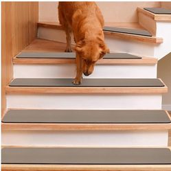 Stair Carpet Treads Pads Set of 15, Non Slip Stair Runners