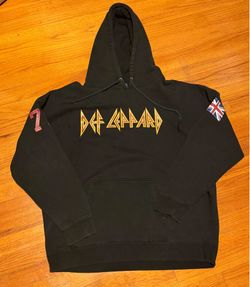 Def Leppard Black Hooded Sweatshirt Size XL