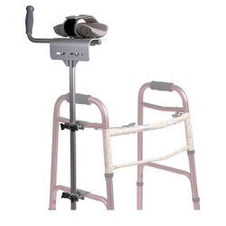 MABIS Walker Platform Attachment With Adjustable Padded Cuff, No Tools Needed, Attaches to Most Walkers, FSA and HSA Eligible, Made of Lightweight Alu