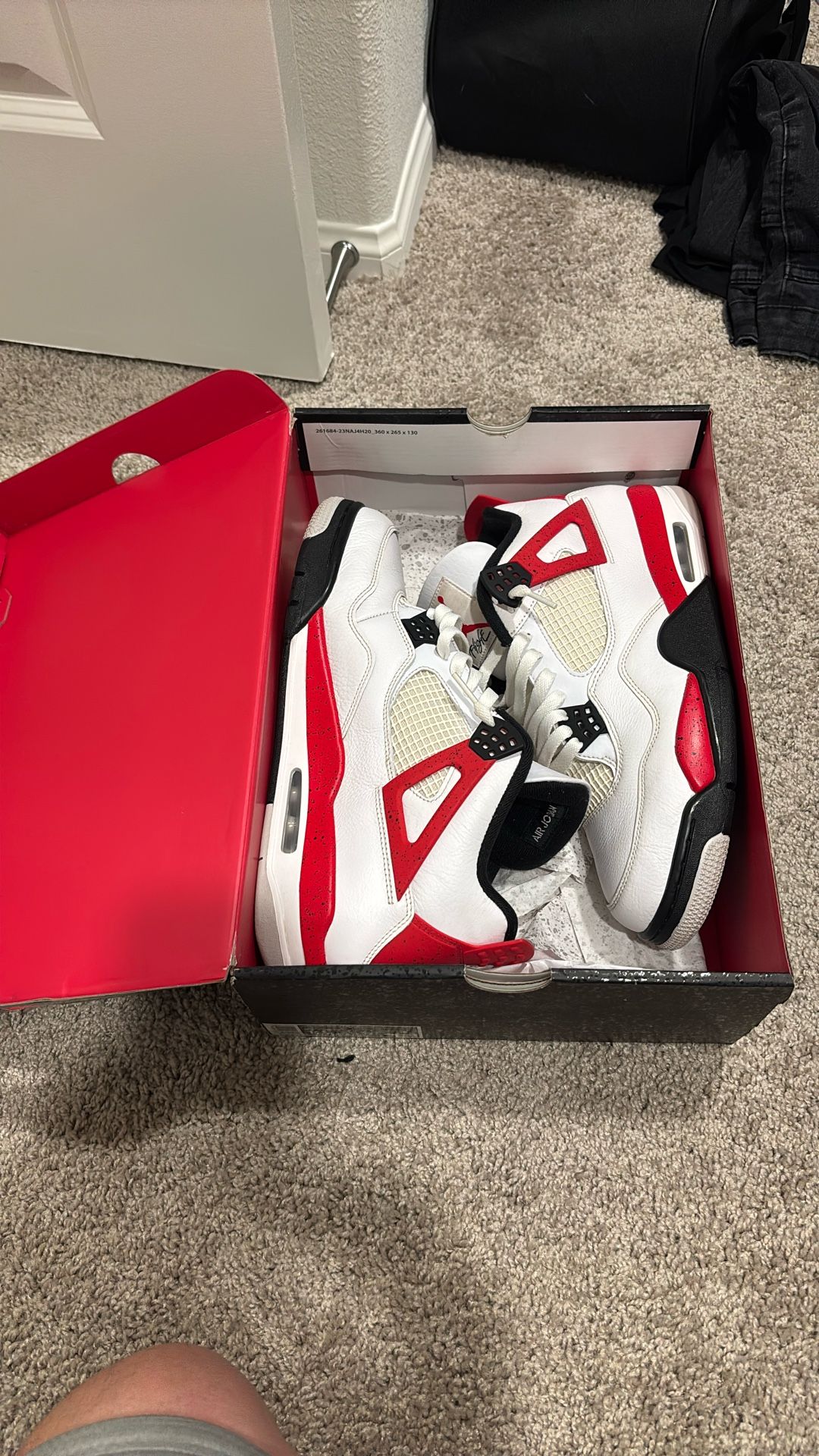 Jordan 4 Red Cement 180$ Or BO, Size 12