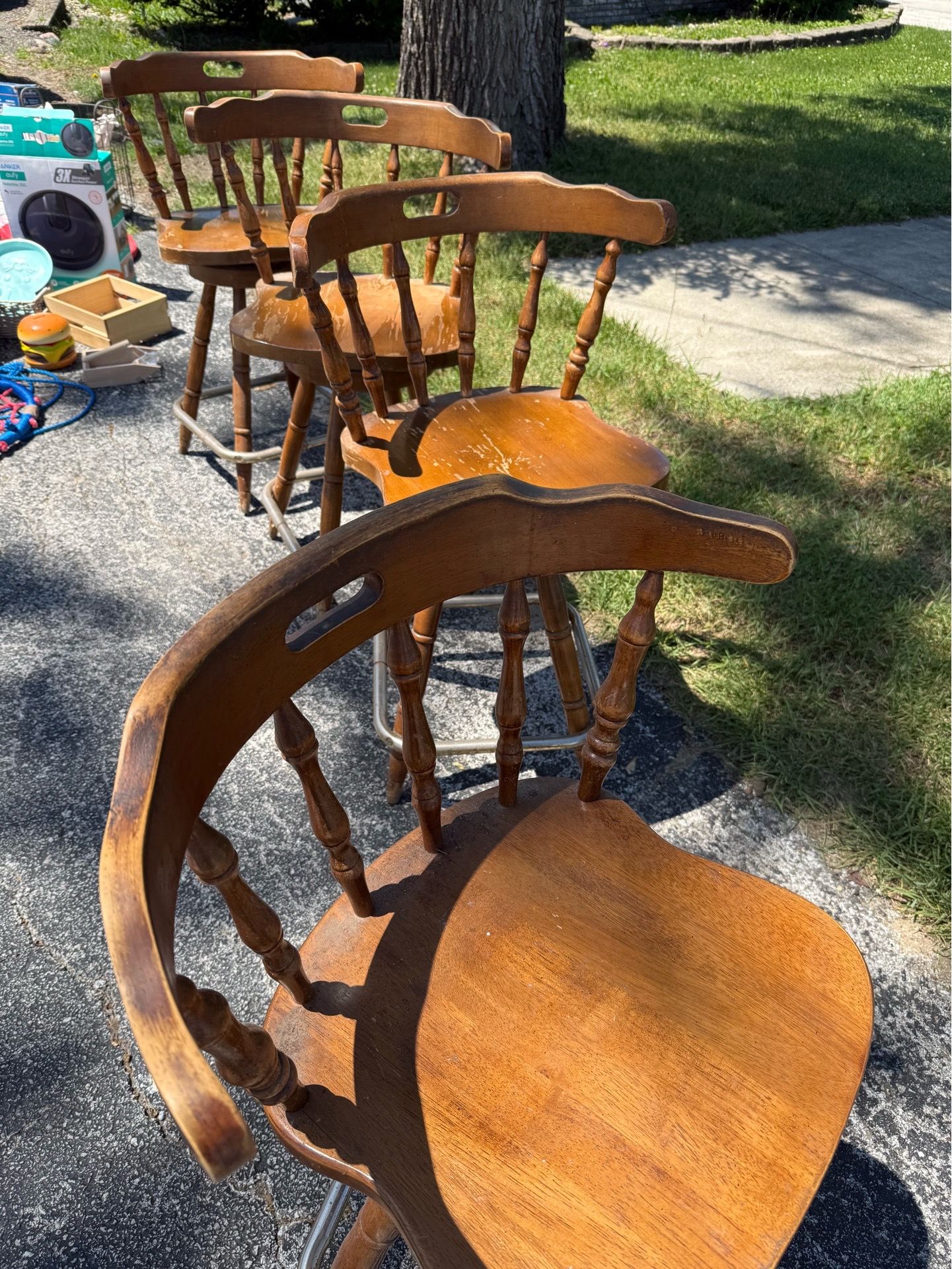 Wooden chairs