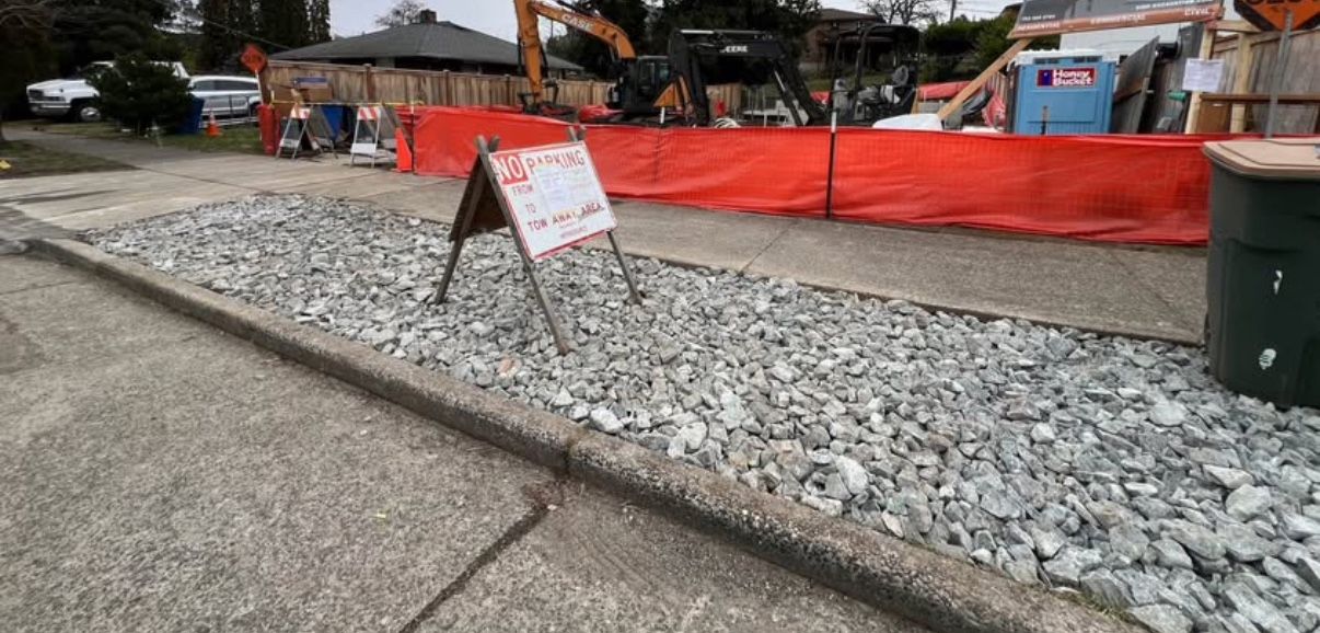 FREE ROCKS/QUARRY SPALL IN PLANTING STRIP