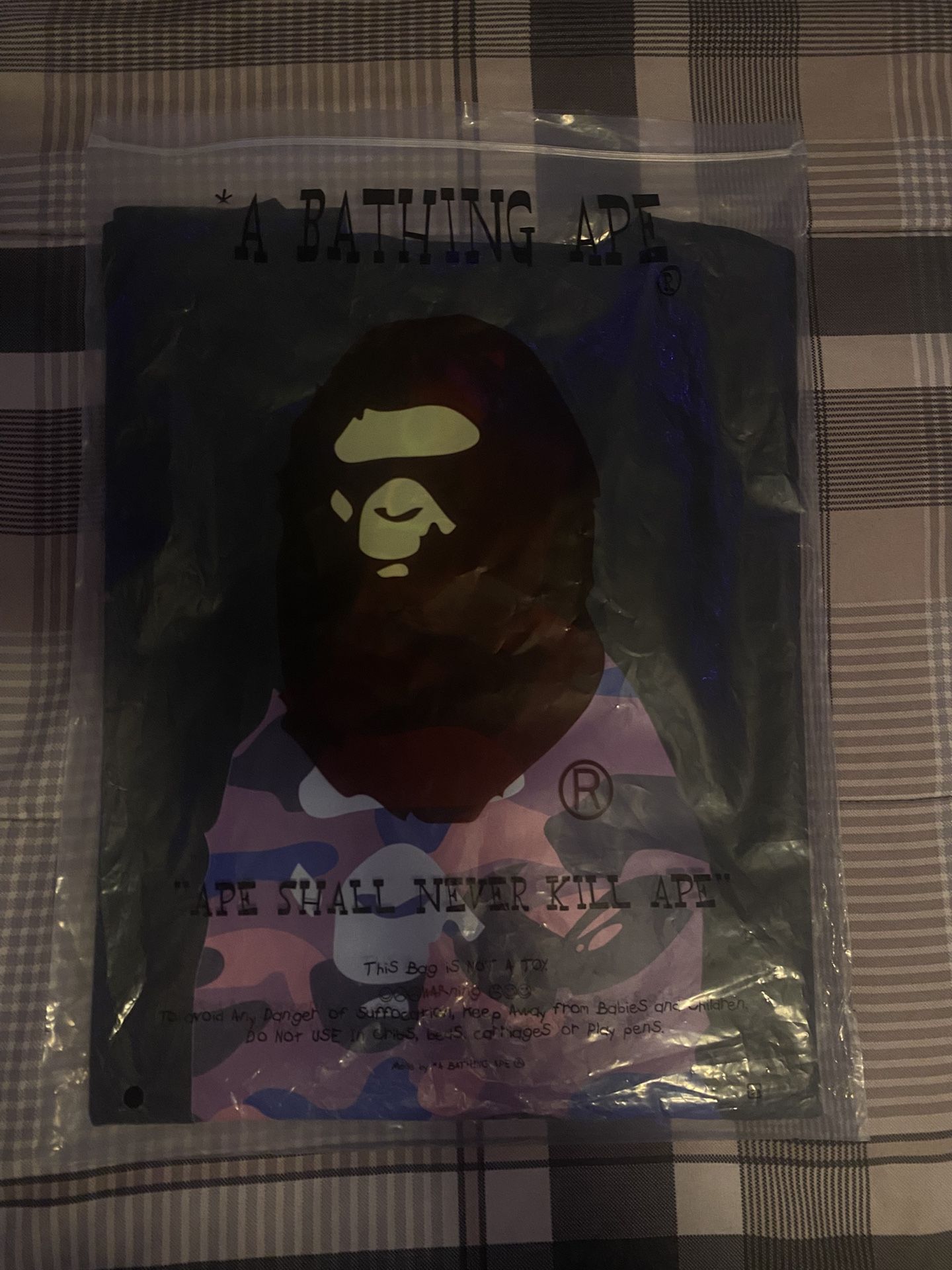 Large purple Bape T shirt