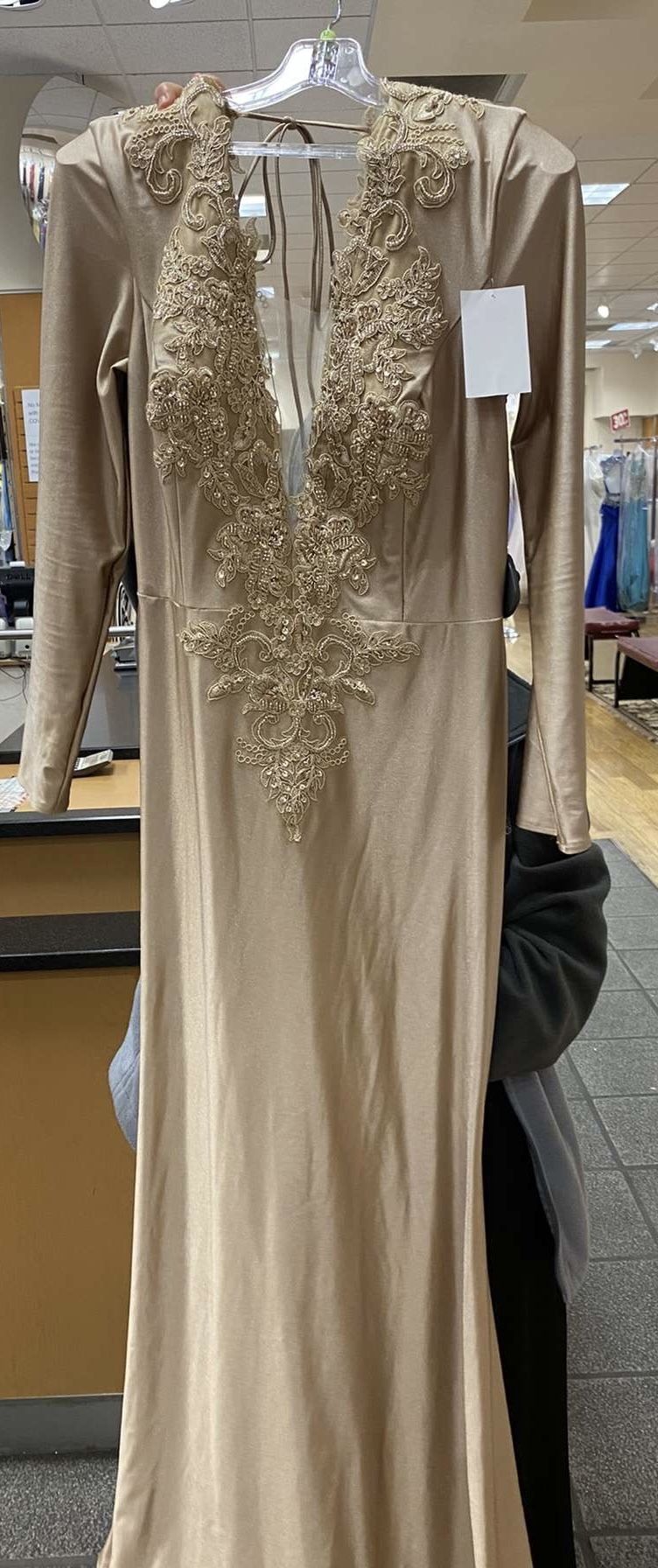 Beige Engagement Dress