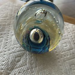 Designer Blown Glass “paper weight” decorative item 