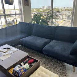 Blue Velvet Couch For Sale 