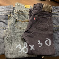 Men’s Jean Size  38x30 ($5 Each)