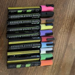 Colorful Chalk Markers Set - 10 Colors
